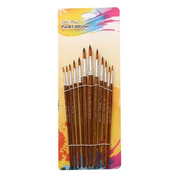 Pinceaux pour peinture acrylique et à l\'huile - 12 Pcs.