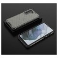 Coque Hybride Samsung Galaxy S21 FE 5G Honeycomb Armored - Noire