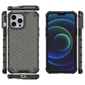 Coque Hybride iPhone 14 Pro Honeycomb Armored - Noire