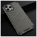 Coque Hybride iPhone 14 Pro Honeycomb Armored - Noire