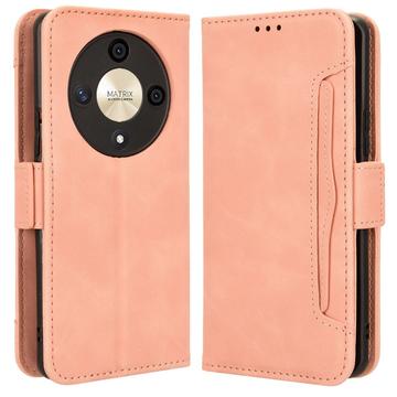 Étui Portefeuille Honor Magic6 Lite/X9b - Série Cardholder - Rose