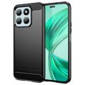 Coque Honor X8b en TPU Brossé - Fibre de Carbone - Noire