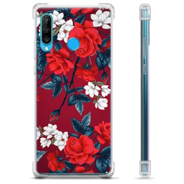 Coque Hybride Huawei P30 Lite - Fleurs Vintage