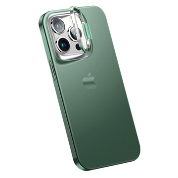 Coque Hybride iPhone 14 Pro avec Béquille Cachée - Verte