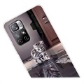 Coque Xiaomi Redmi Note 11 Pro/Note 11 Pro+ en TPU IMD - Chat et Tigre