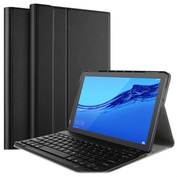 Étui Huawei MediaPad T5 10 avec Clavier Bluetooth Ivso 2-en-1 - Noir