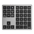 K-35 Bluetooth Keypad Slim 35-Key Computer Laptop Keyboard Tablet Accessories - Black Gray