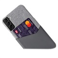 Coque Samsung Galaxy S22 5G avec Porte-Cartes KSQ - Gris