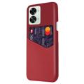 Coque OnePlus Nord 2T avec Porte-Cartes KSQ - Rouge