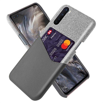 Coque OnePlus Nord KSQ avec Porte-Cartes - Gris