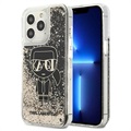 Coque iPhone 13 Pro Max Karl Lagerfeld Gatsby Liquid Glitter - Noire