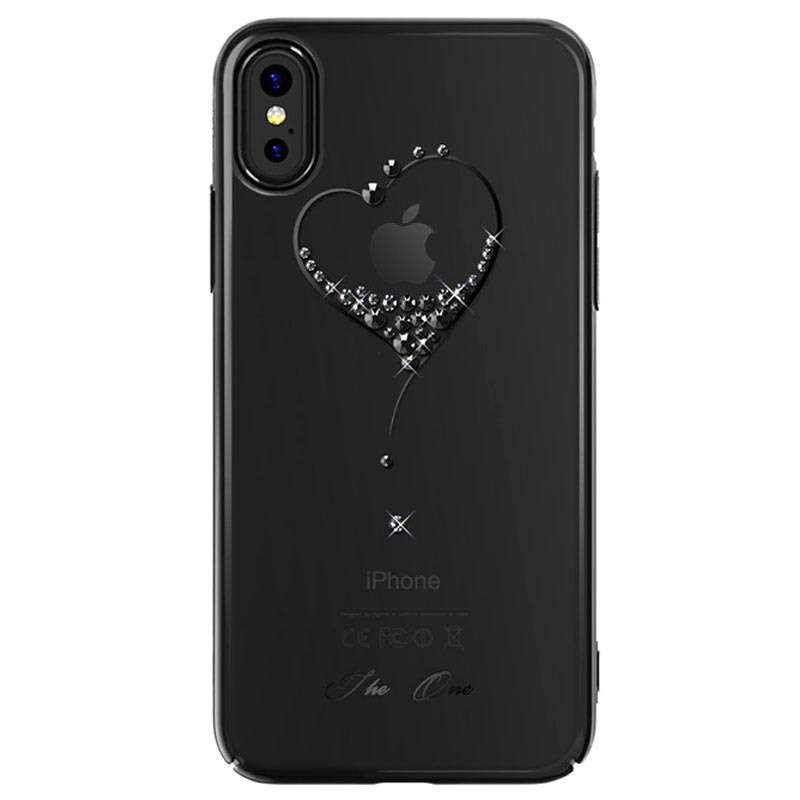 Coque Swarovski Kingxbar Star pour iPhone X - Noire