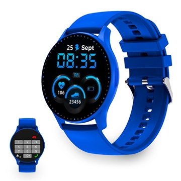 Ksix Core AMOLED Smartwatch avec modes sport/santé - Bleu