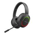 L800 Wireless Headset Music Gaming Headset Casque Bluetooth pliable avec lumières LED / Microphone - Noir