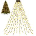 Chaîne lumineuse LED pour sapin de Noël avec anneau - 200 LED, prise EU, 1.5m - Blanc chaud