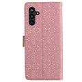 Étui Portefeuille Samsung Galaxy A13 5G Lace Pattern - Rose