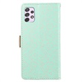 Étui Portefeuille Samsung Galaxy A53 5G Lace Pattern - Vert