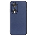 Coque Honor 90 en TPU Revêtue de Cuir - Bleue