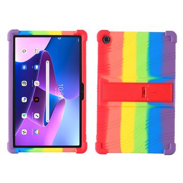 Lenovo Tab M10 Plus Gen 3 Etui en Silicone avec Kickstand - Coloré