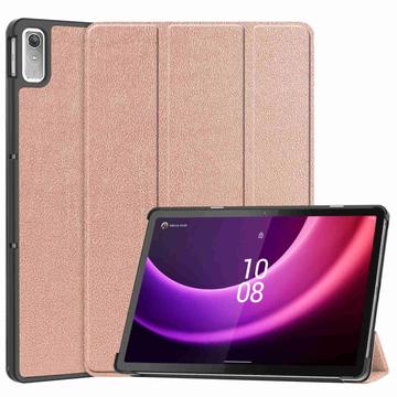 Étui à Rabat Smart Lenovo Tab P11 Gen 2 - Série Tri-Fold - Rose Doré