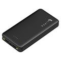 Banque d'alimentation Lippa 20000mAh avec 2 ports USB-A (Emballage ouvert - Satisfaisant Bulk) - Noir