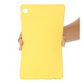 Coque Samsung Galaxy Tab A7 Lite en Silicone Liquide - Jaune