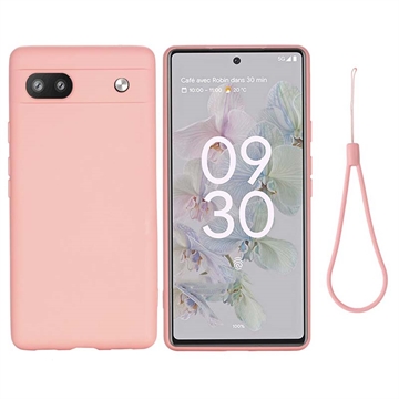 Coque Google Pixel 6a en Silicone Liquide - Rose