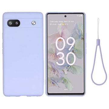 Coque Google Pixel 6a en Silicone Liquide - Violet