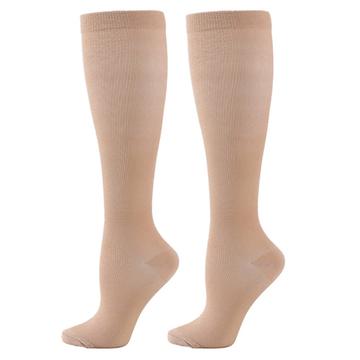 Chaussettes de compression longues pour le voyage, le sport, le ski - Tailles 40/44 - Nue