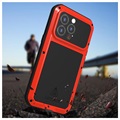 Coque Hybride iPhone 13 Pro Love Mei Powerful - Rouge