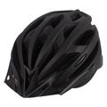 Casque de vélo MTB confortable casque de vélo de route pour jeunes adultes avec feu arrière de sécurité LED - noir mat