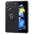 Coque Xiaomi Redmi Note 11T Pro/11T Pro+ Magnétique avec Support Bague - Noire