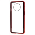 Coque Magnétique OnePlus 7T avec Verre Trempé - Rouge