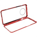 Coque Magnétique OnePlus 7T avec Verre Trempé - Rouge