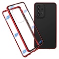 Coque Magnétique Samsung Galaxy A53 5G avec Verre Trempé - Rouge