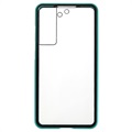 Coque Magnétique Samsung Galaxy S21 FE 5G avec Verre Trempé - Bleue