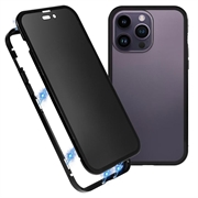 Coque Magnétique iPhone 16 Pro avec Verre Trempé - Confidentialité - Noire