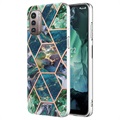 Coque Nokia G21/G11 Marble Pattern Galvanisé IMD