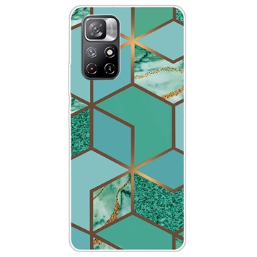 Coque Xiaomi Redmi Note 11 Pro/Note 11 Pro 5G en TPU Marble Pattern IMD - Vert