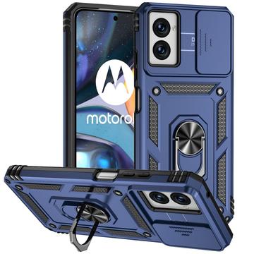 Coque Hybride Motorola Moto G Power (2024) à Anneau Rotatif avec Protection pour Appareil Photo