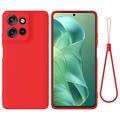 Coque Motorola Moto G Power (2025) en silicone liquide avec dragonne