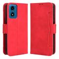 Étui Portefeuille Motorola Moto G24 Power/G04/E14 - Série Cardholder - Rouge