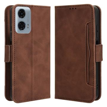 Étui Portefeuille Motorola Moto G34 - Série Cardholder - Marron