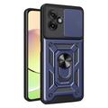 Coque Hybride Motorola Moto G55 à Anneau Rotatif avec Protection pour Appareil Photo