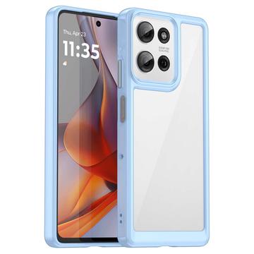 Coque Hybride Motorola Moto G75 Antichoc - Bleue