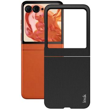 Coque Hybride Motorola Razr 50 Imak Ruiyi - Fibre de Carbone - Noire