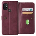 Étui Portefeuille Motorola Moto G10/Moto G30 - Multi-Card Slot - Vin Rouge