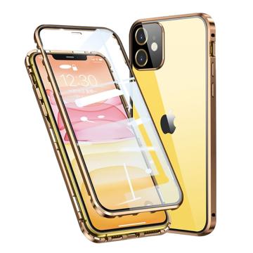 Coque Magnétique iPhone 11 avec Verre Trempé - Doré