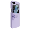 Coque Samsung Galaxy Z Flip5 en Silicone Liquide Nillkin Flex Flip - Violet