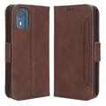 Étui Portefeuille Nokia C02 - Série Cardholder - Marron